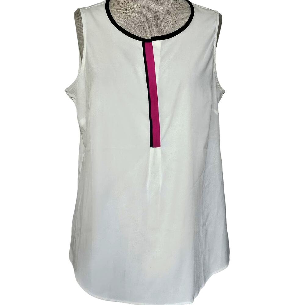 Banana Republic Cream Sleeveless Blouse Size Medium